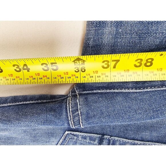 American Eagle Outfitters Size 6 X-Long Women Kick Boot Super Stretch Blue Jeans - Picture 7 of 13